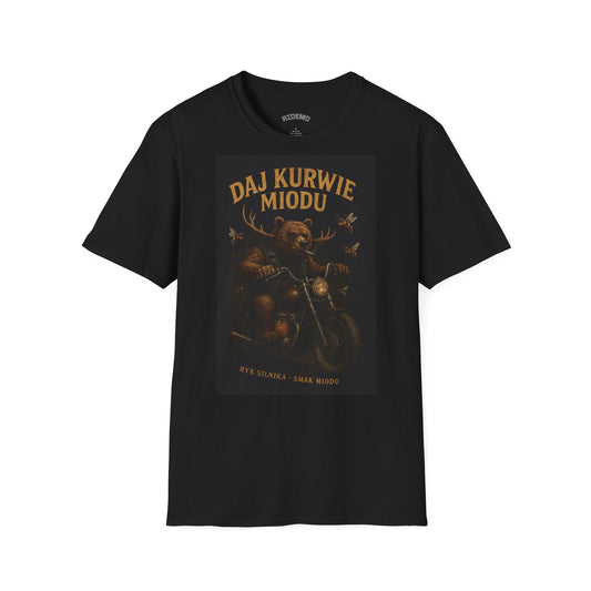 Daj Kurwie Miodu Graphic T-Shirt – Unisex Vintage Style Tee
