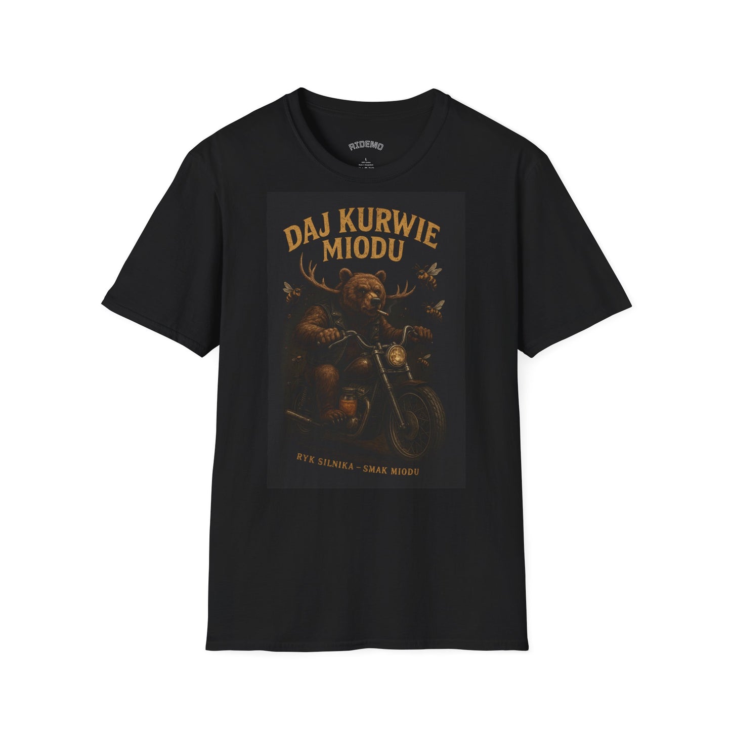 Daj Kurwie Miodu Graphic T-Shirt – Unisex Vintage Style Tee
