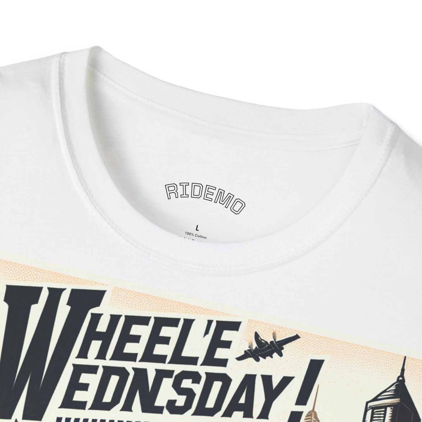 Koszulka Unisex „Wheelie Wednesday” – dla fanów motocykli i adrenaliny