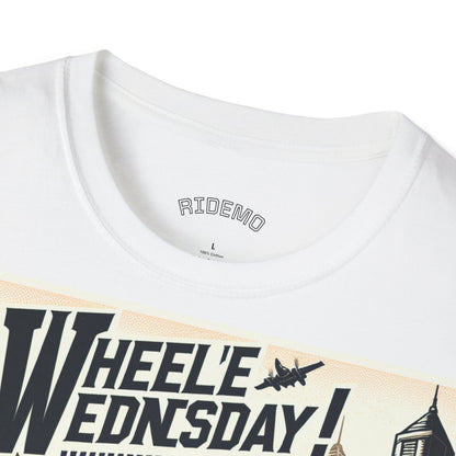 Koszulka Unisex „Wheelie Wednesday” – dla fanów motocykli i adrenaliny