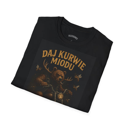 Daj Kurwie Miodu Graphic T-Shirt – Unisex Vintage Style Tee