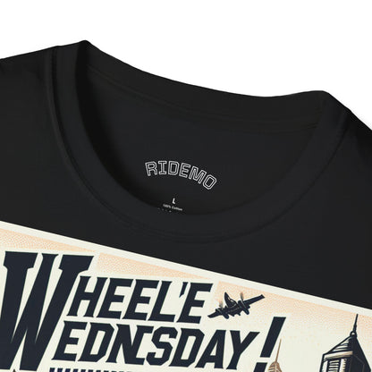 Koszulka Unisex „Wheelie Wednesday” – dla fanów motocykli i adrenaliny